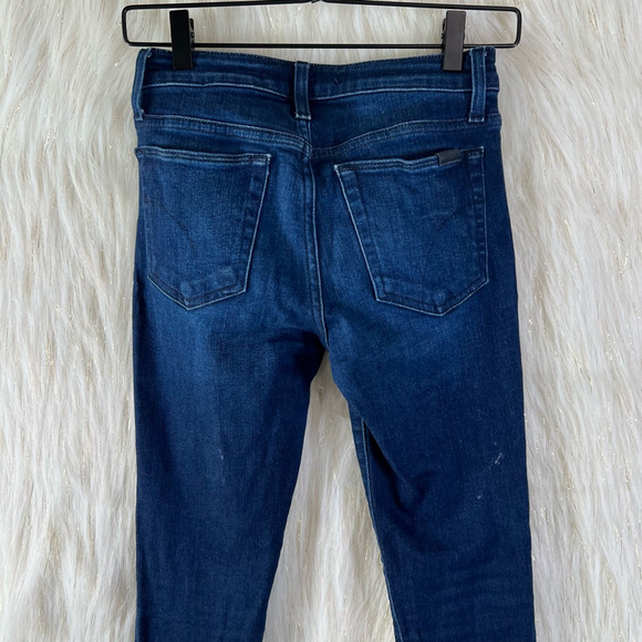 Joes Womens The Honey Curvy Skinny Jeans Blue Stretch Dark Wash Mid Rise Zip 24 - Picture 5 of 12